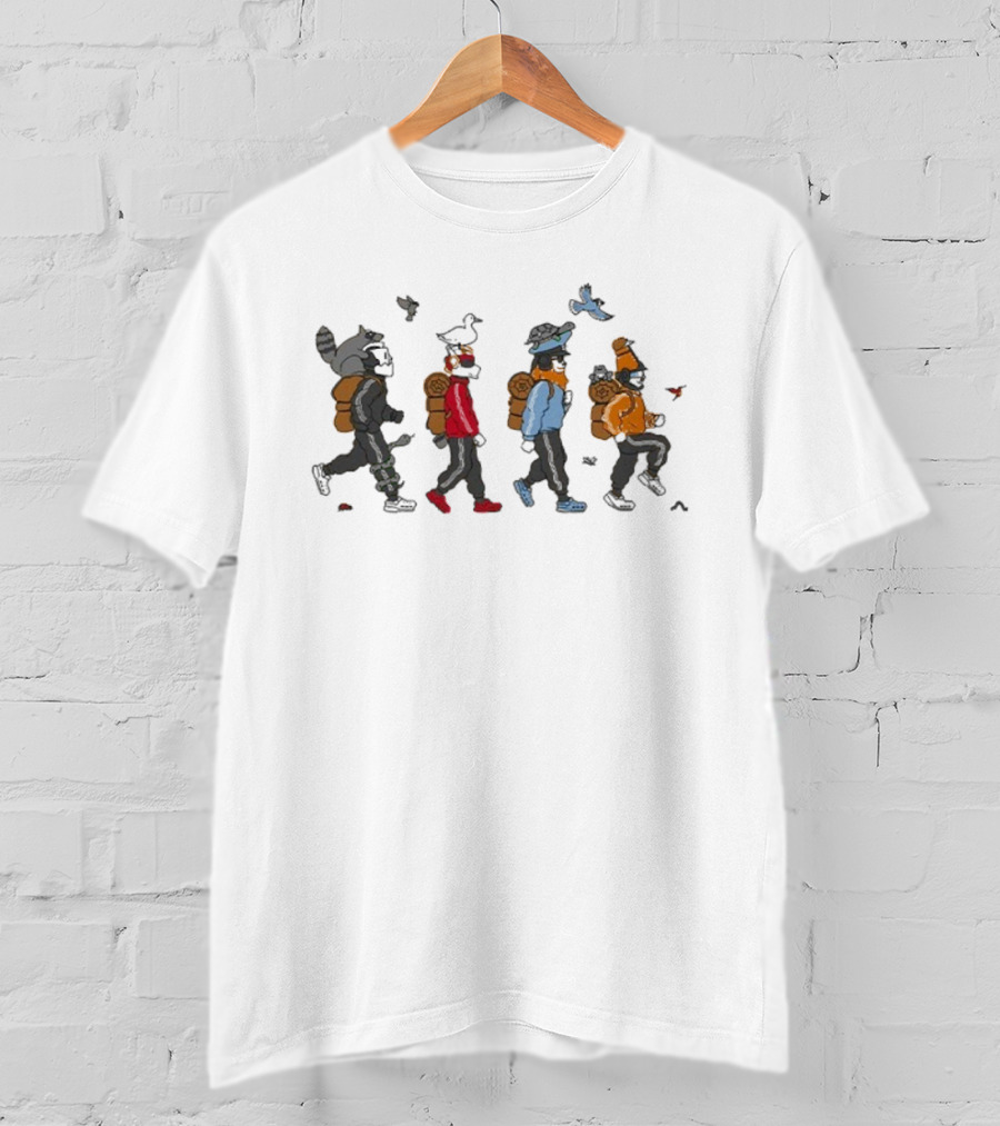 TWRP Critters Marching Raccoon Adventure Journey T-Shirt