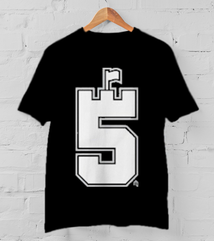 CA5TLE Number 5 Emblem With Flag Quadrant T-Shirt