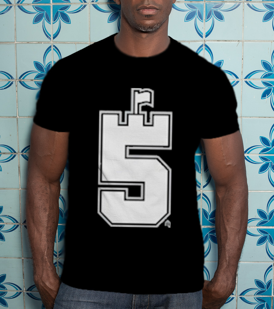 CA5TLE Number 5 Emblem With Flag Quadrant T-Shirt