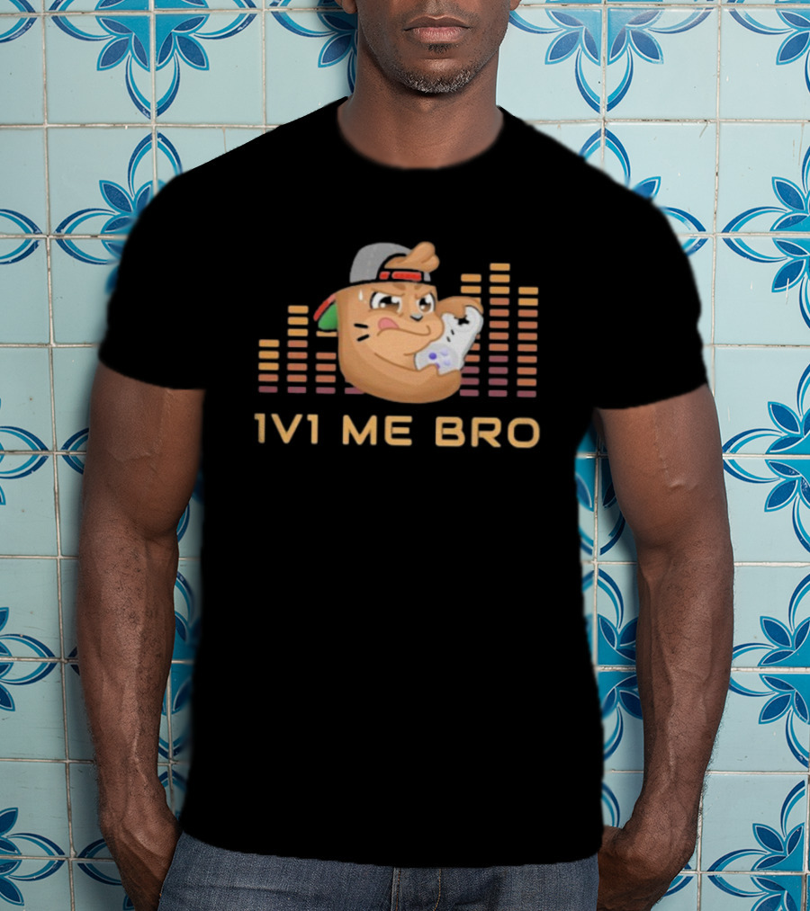 ``` Chambo 1V1 Me Bro Gaming Challenge With Angry Controller Snack ``` T-Shirt