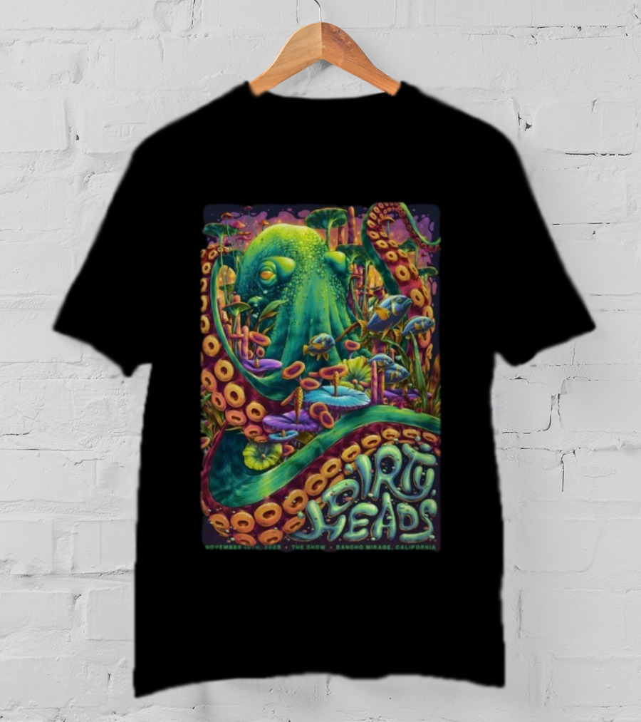 Dirty Heads November 15 2025 The Show Rancho Mirage California Octopus T-Shirt
