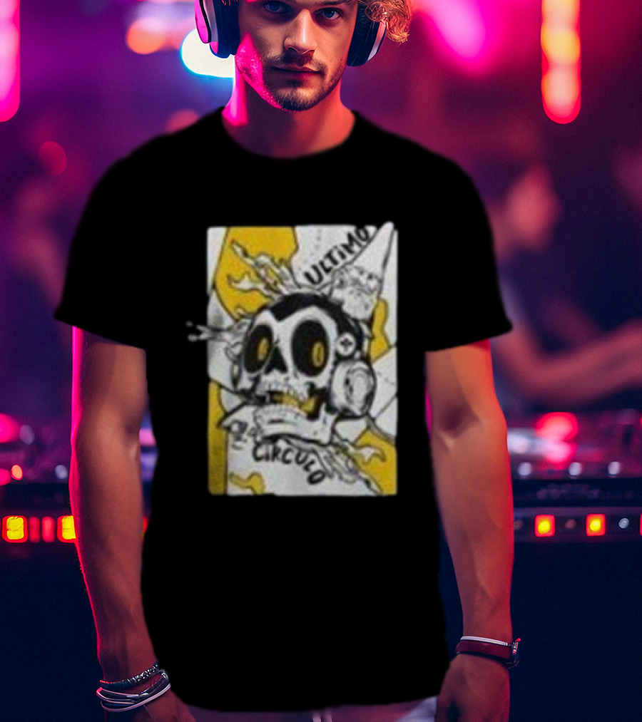 El Ultimo Circulo Legado Ghostcito Skull Headphones Explosion T-Shirt
