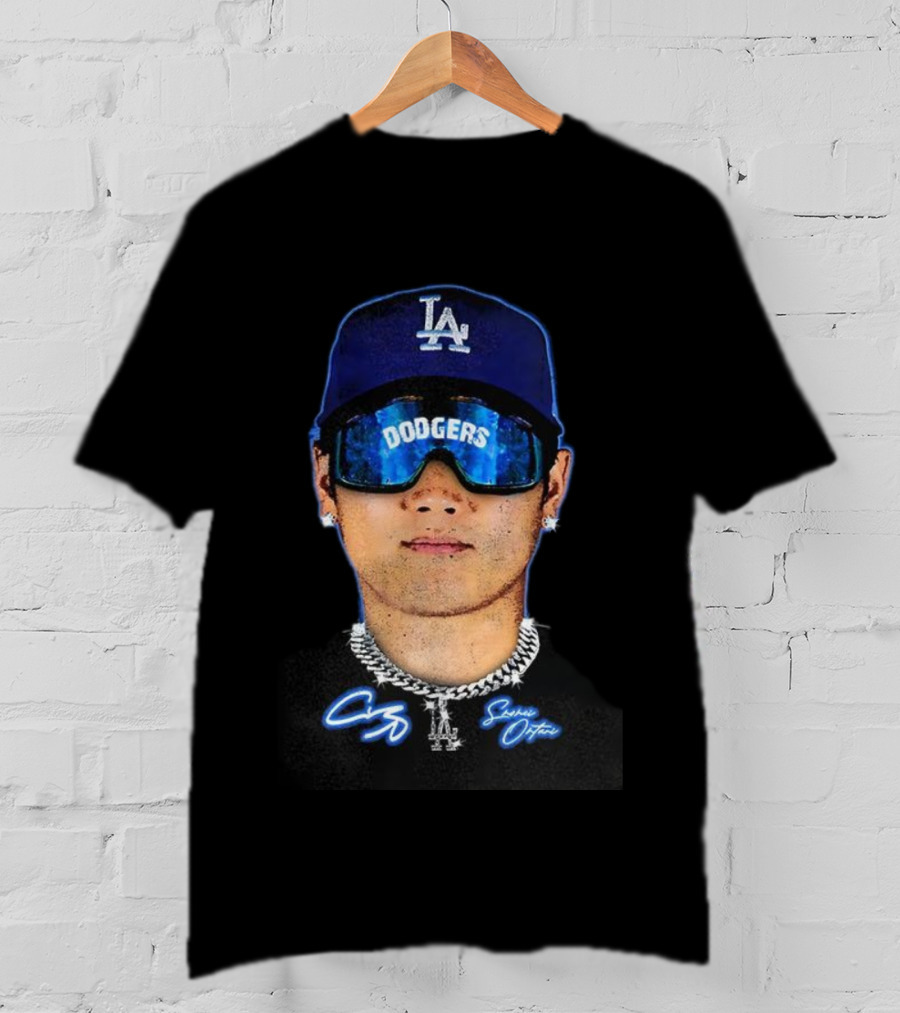 Shohei Ohtani Los Angeles Dodgers 2025 World Series Champions 4X MVP Signature Style T-Shirt