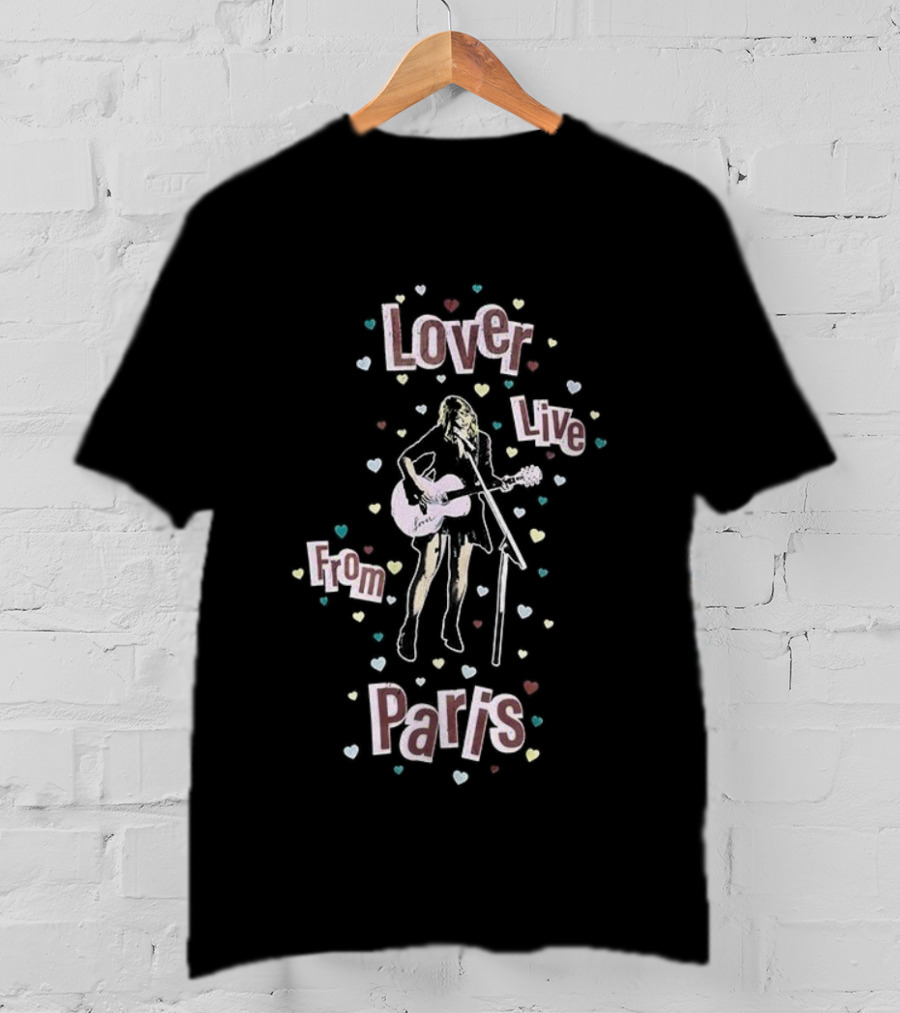 Lover Live From Paris 2025 Hearts T-Shirt