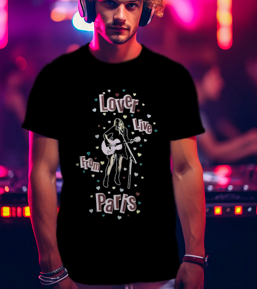 Lover Live From Paris 2025 Hearts T-Shirt