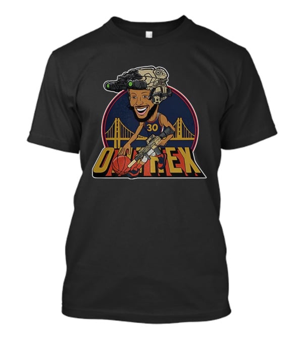 Stephen Curry Golden State Warriors 30 Bay Bridge Dribbling Outflex T-Shirt