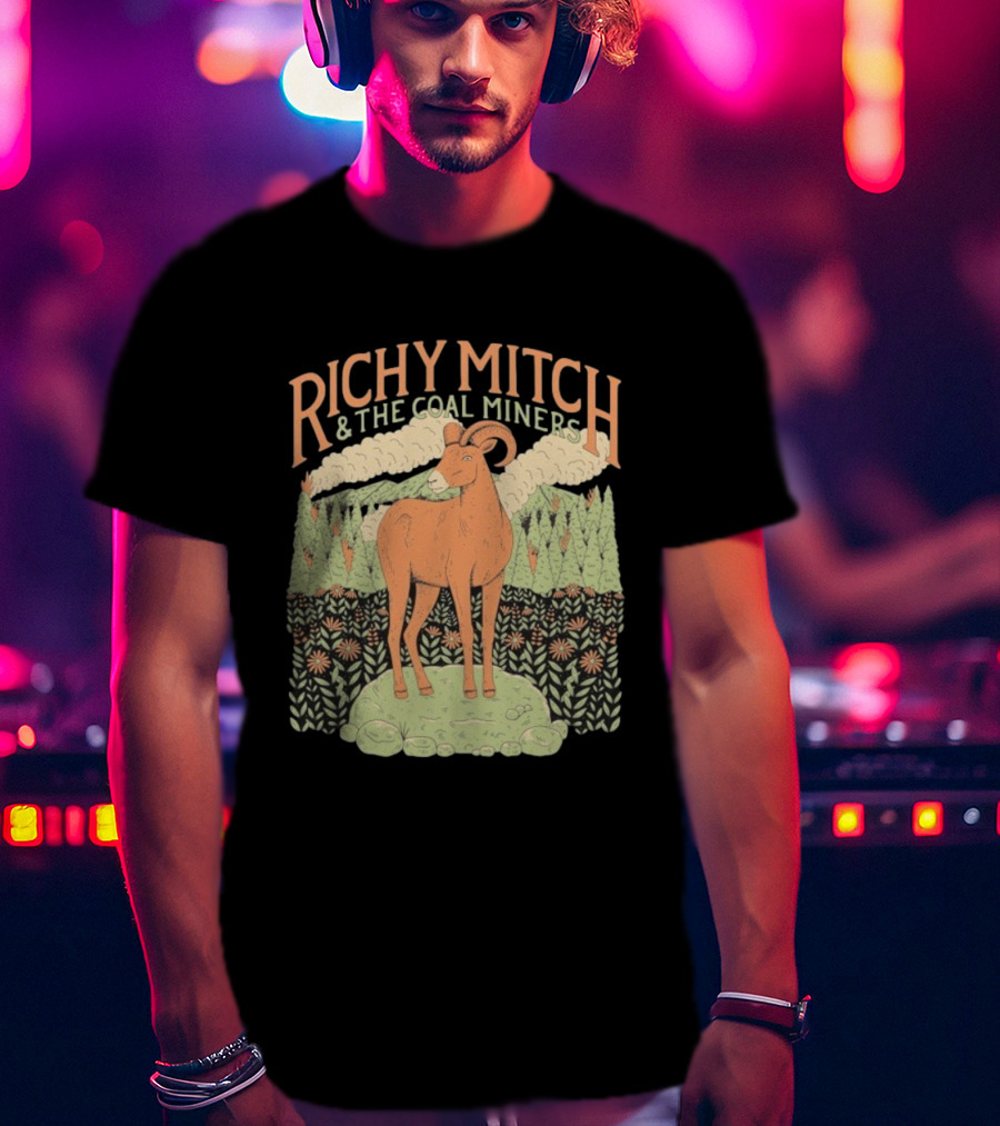 Richy Mitch And The Coal Miners Bighorn Goat Forest Scene T-Shirt