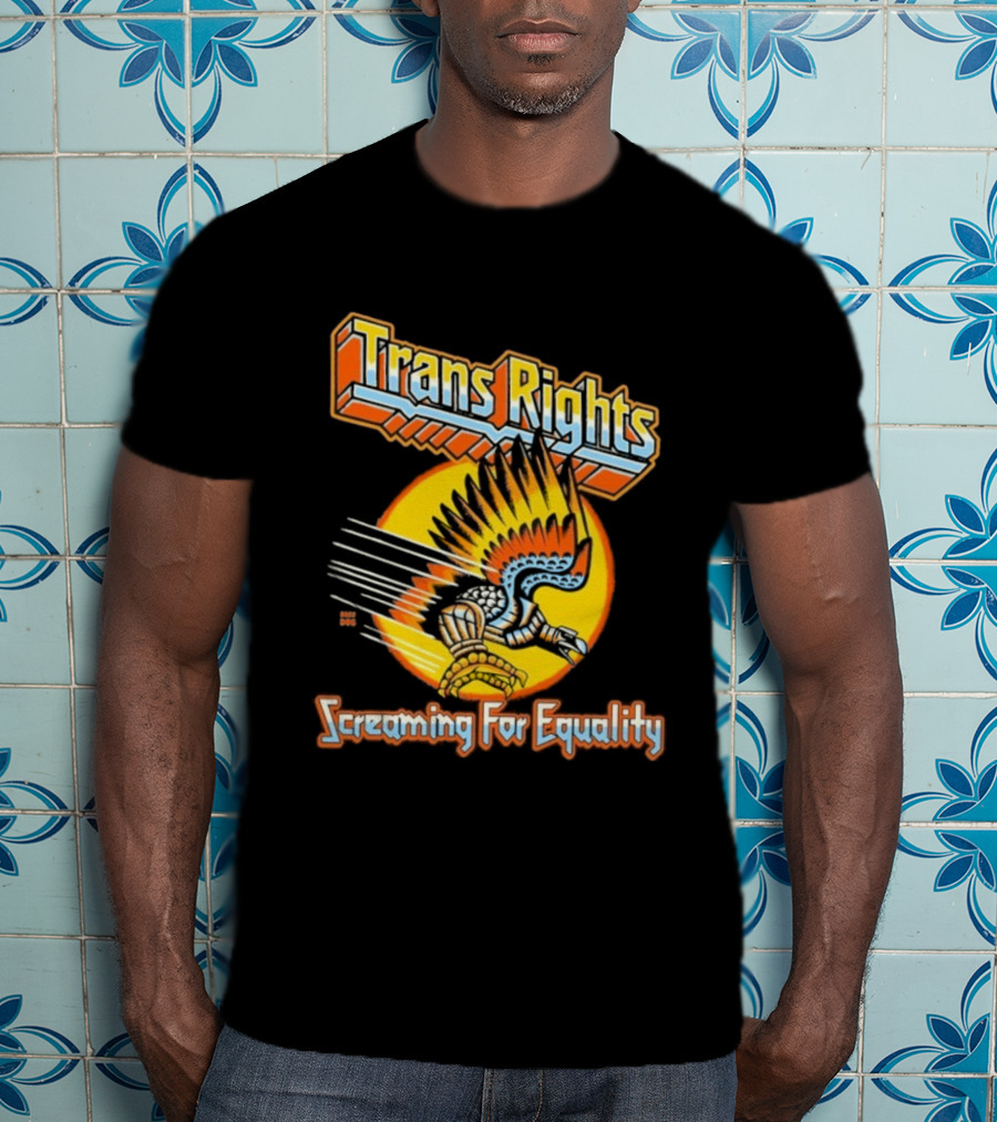 Trans Rights Screaming For Equality Phoenix Wings Empowerment T-Shirt