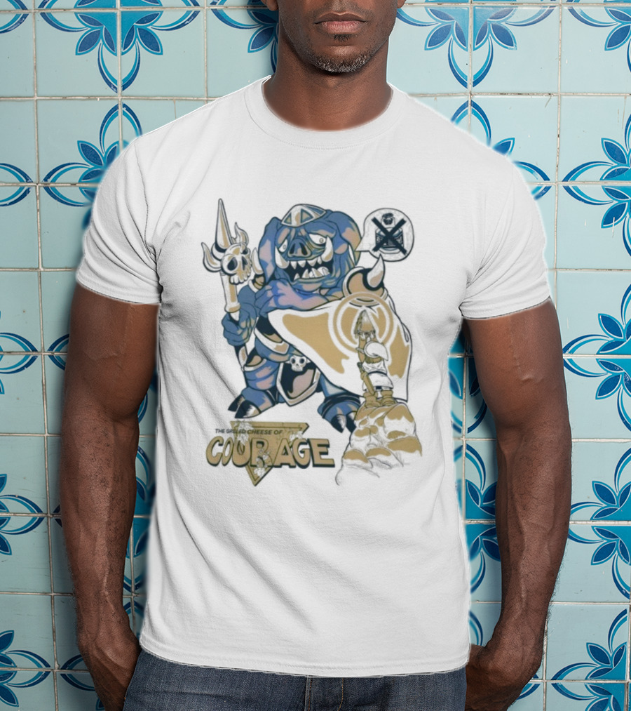 4thgeary Grilled Cheese Of Courage Warrior In Armor With Spear T-Shirt