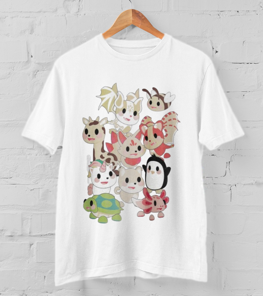 Adopt Me Pastel Pals Cute Animal Characters Collection For Fun Play And Creativity T-Shirt