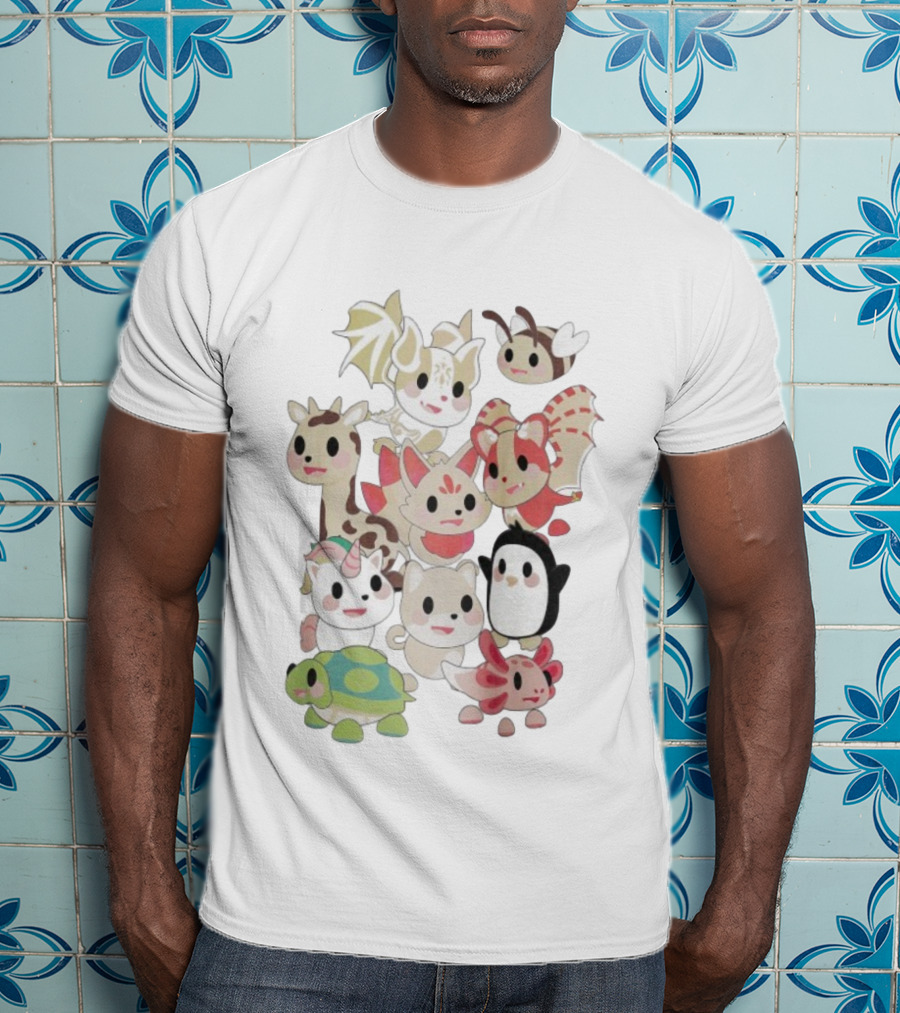 Adopt Me Pastel Pals Cute Animal Characters Collection For Fun Play And Creativity T-Shirt