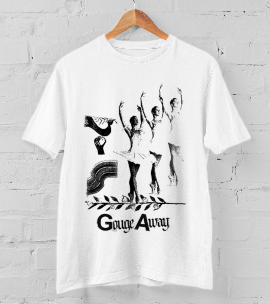 Gouge Away Dance Ballerinas Black Silhouette T-Shirt