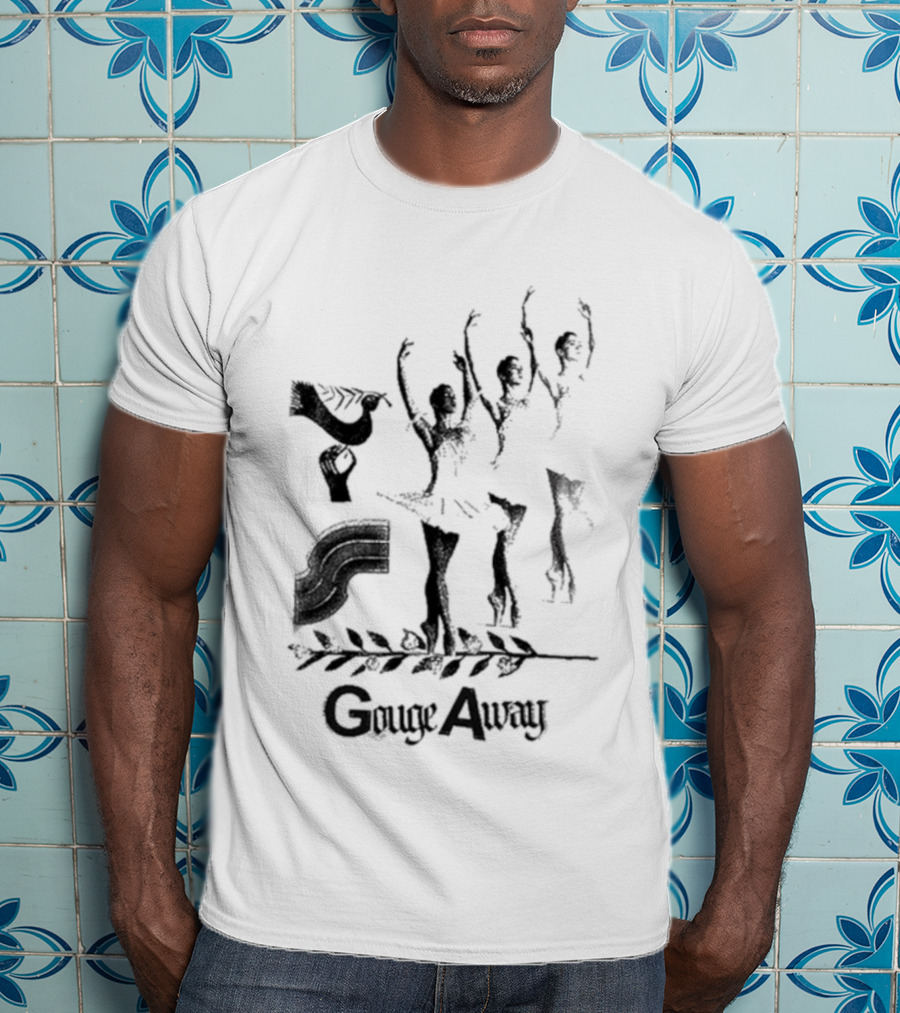 Gouge Away Dance Ballerinas Black Silhouette T-Shirt