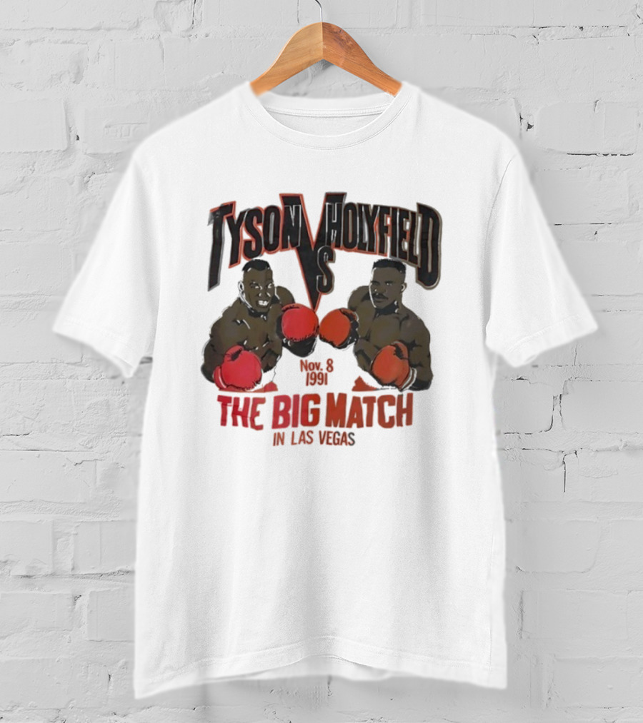 Tyson Vs Holyfield Nov 8 1991 The Big Match In Las Vegas T-Shirt