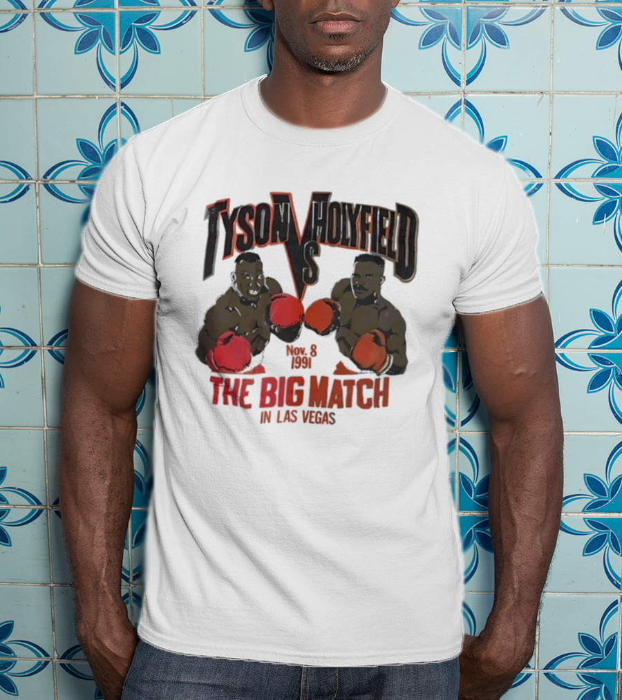 Tyson Vs Holyfield Nov 8 1991 The Big Match In Las Vegas T-Shirt