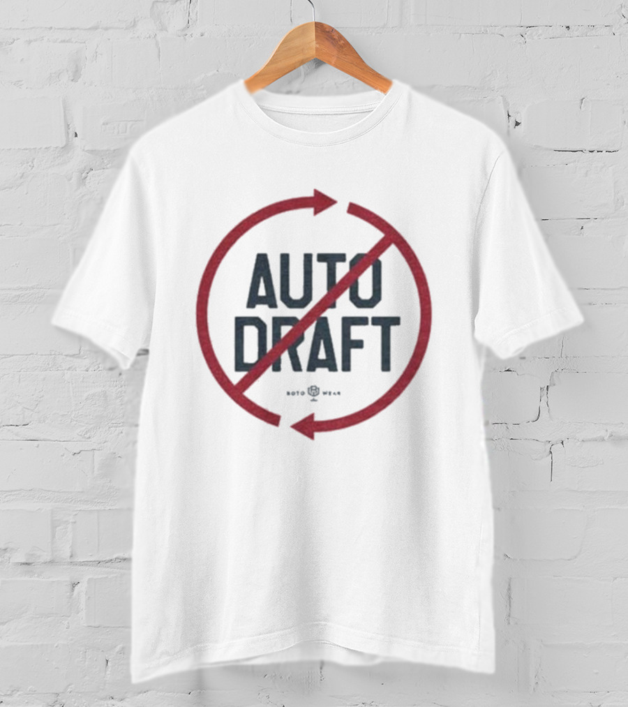 Auto Draft No Circle Arrows Fantasy Sports Fandom T-Shirt