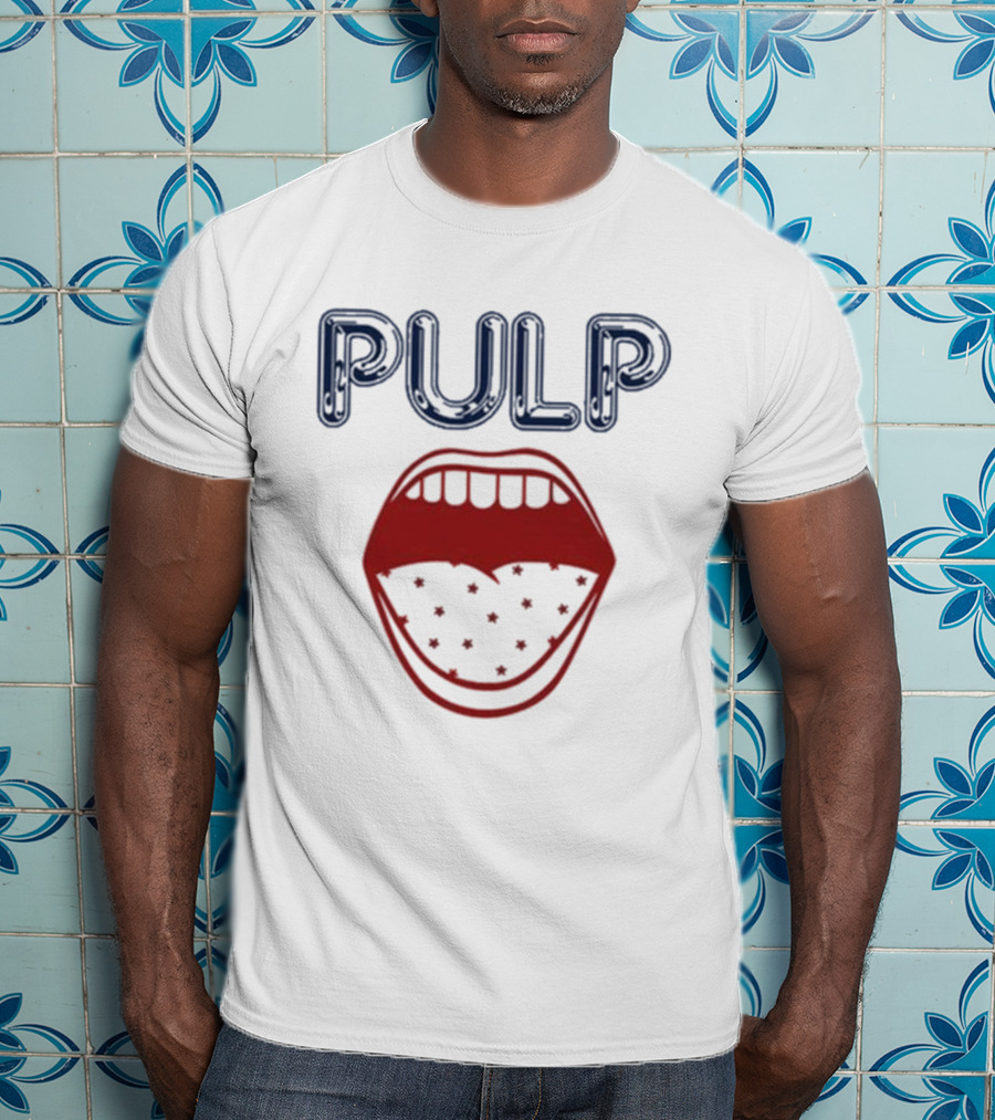 Pulp Us Tour Big Mouth Stars Logo T-Shirt