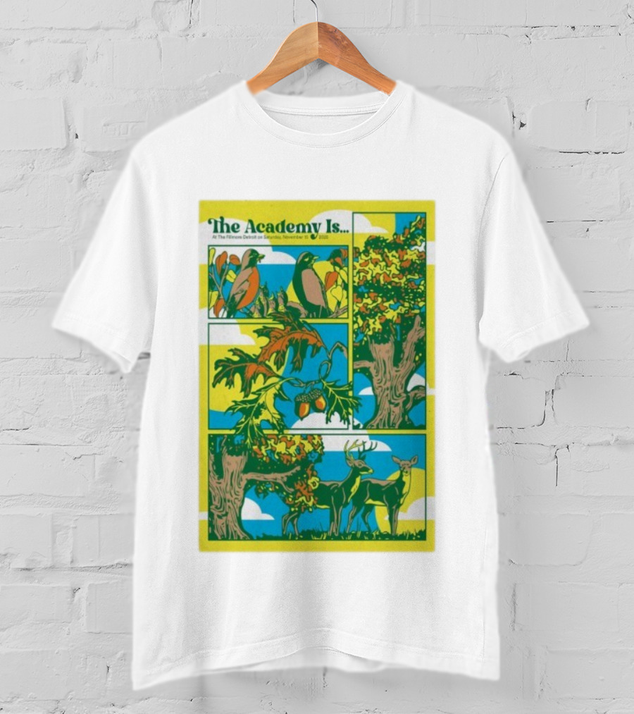 The Academy Is Florence Detroit November 15 2025 Wildlife Forest Scene T-Shirt