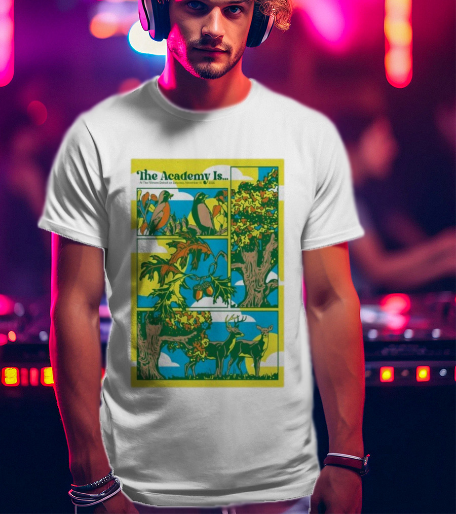 The Academy Is Florence Detroit November 15 2025 Wildlife Forest Scene T-Shirt