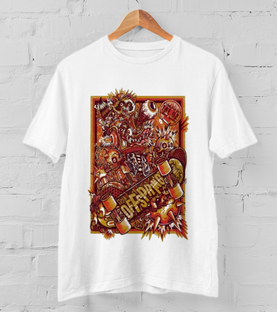 The Offspring Crazy Cartoon Graphics O2 Arena Nov 14 2025 T-Shirt