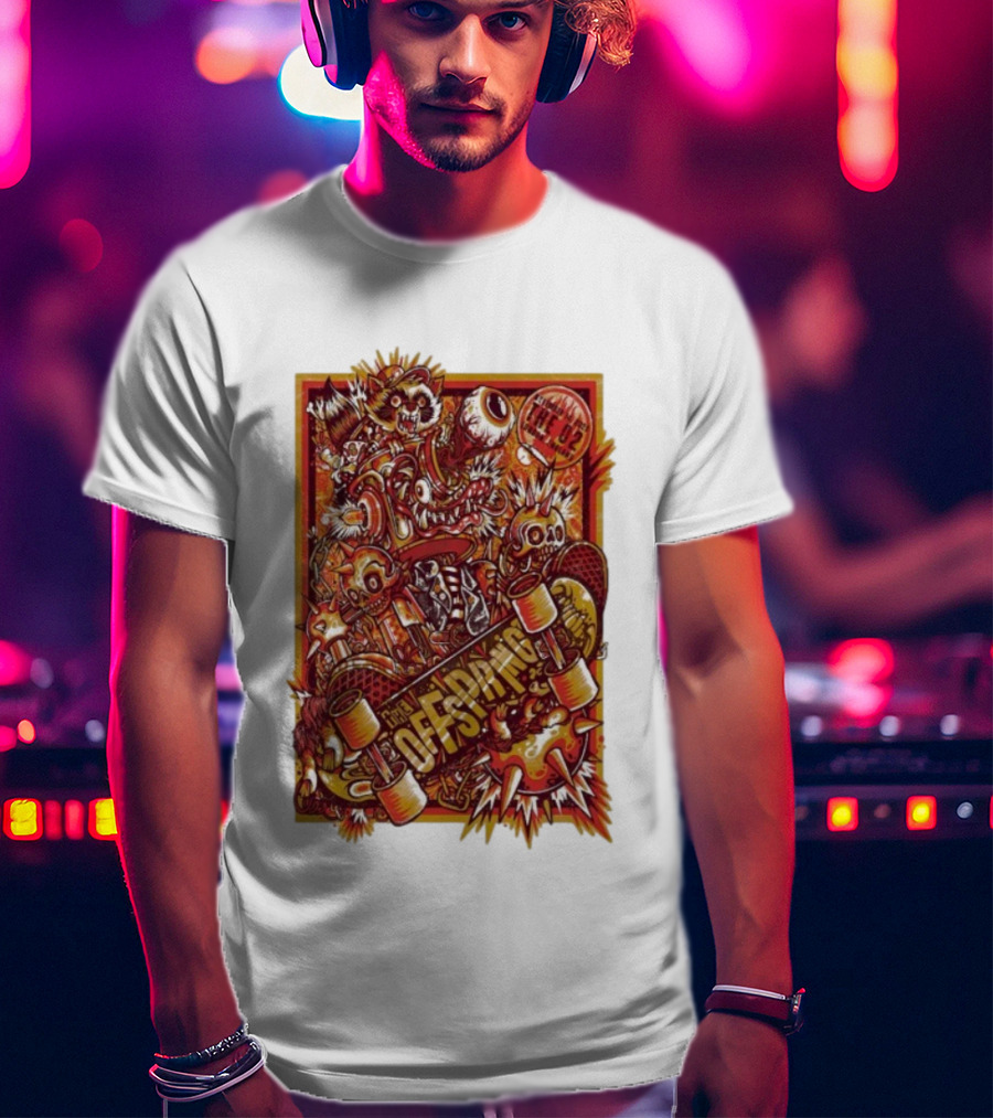 The Offspring Crazy Cartoon Graphics O2 Arena Nov 14 2025 T-Shirt