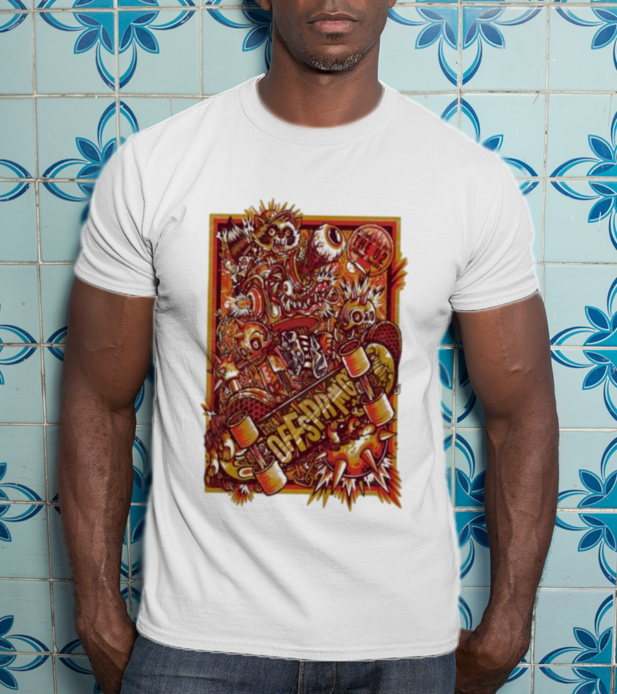 The Offspring Crazy Cartoon Graphics O2 Arena Nov 14 2025 T-Shirt