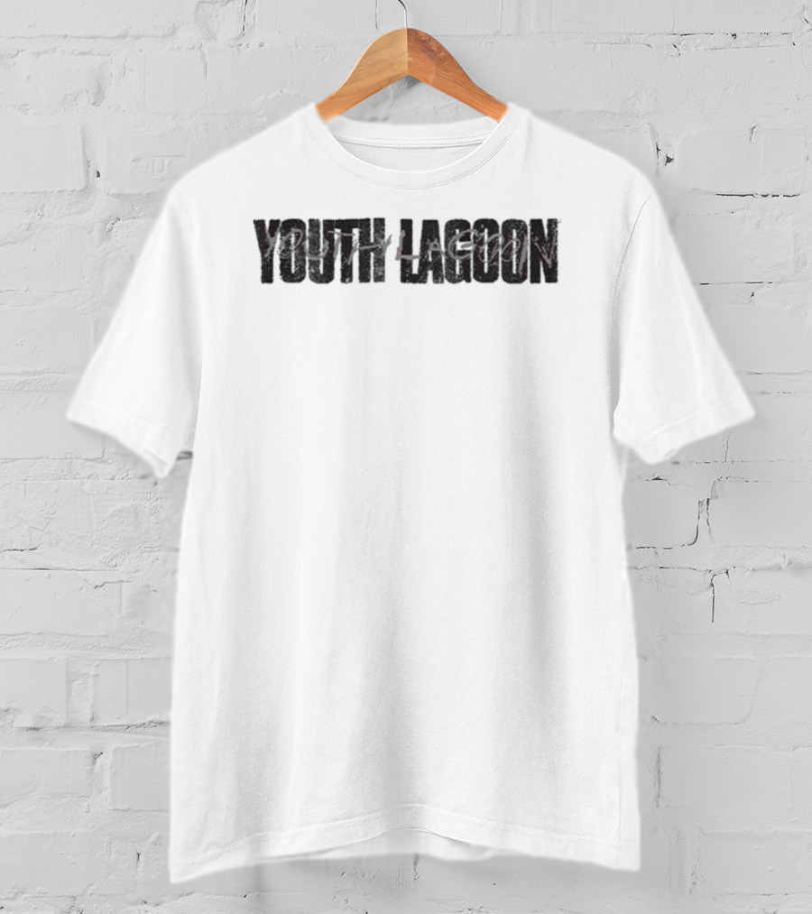 Youth Lagoon Grunge-Inspired Text Print T-Shirt