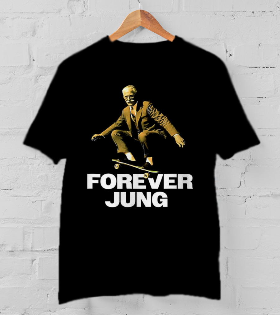 Forever Jung Skateboarding Carl Jung Psychoanalytic Theme T-Shirt