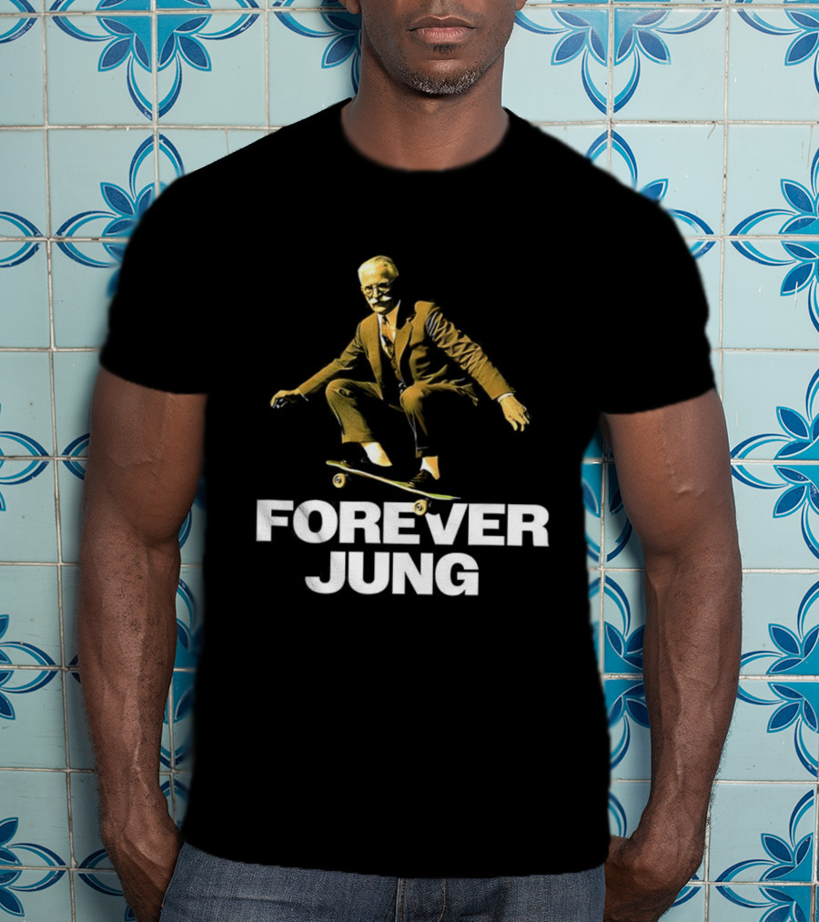 Forever Jung Skateboarding Carl Jung Psychoanalytic Theme T-Shirt