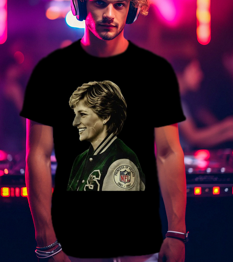 Diana Princess Of Hearts 1961-1997 NFL Philadelphia Eagles T-Shirt