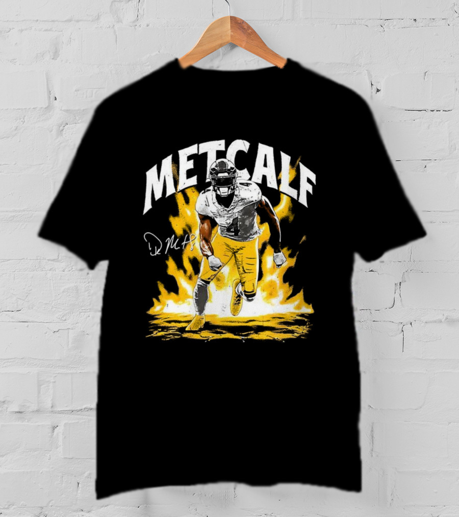 DK Metcalf Steelers Football Aura 04 Signature T-Shirt