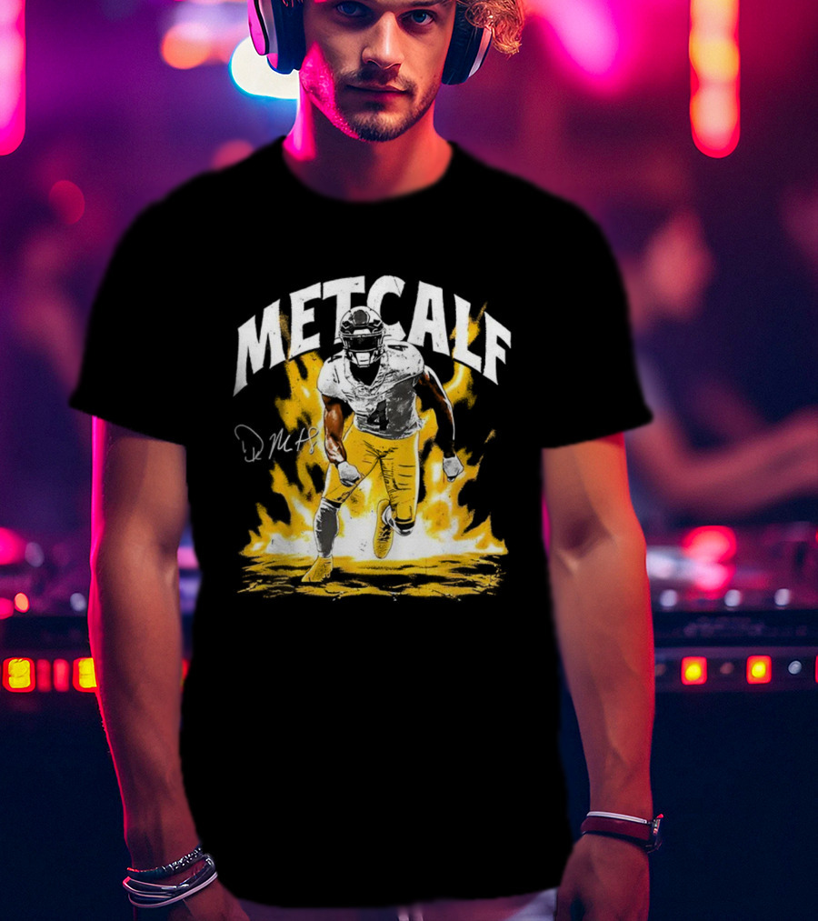 DK Metcalf Steelers Football Aura 04 Signature T-Shirt