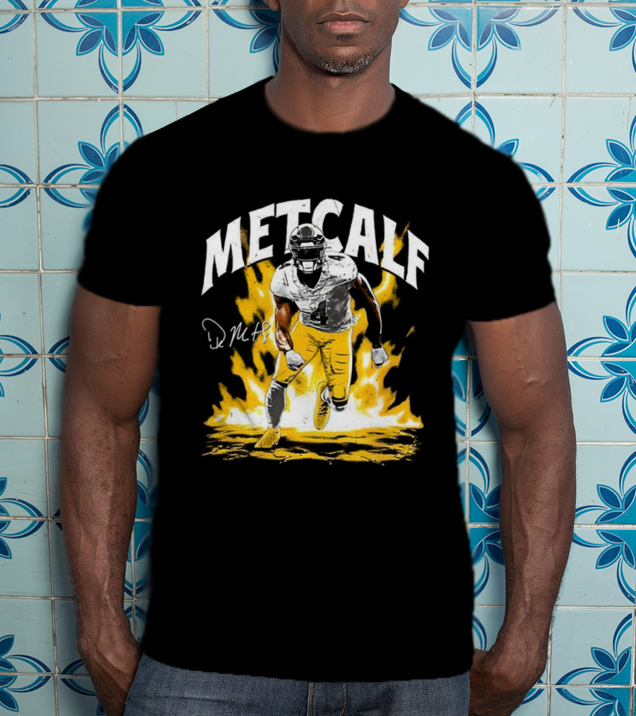 DK Metcalf Steelers Football Aura 04 Signature T-Shirt