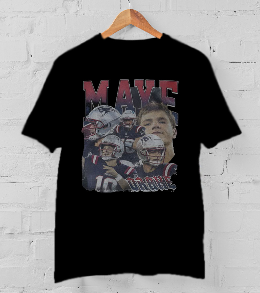 Drake Maye New England Patriots NFL Football 2025 Players Collage T-Shirt