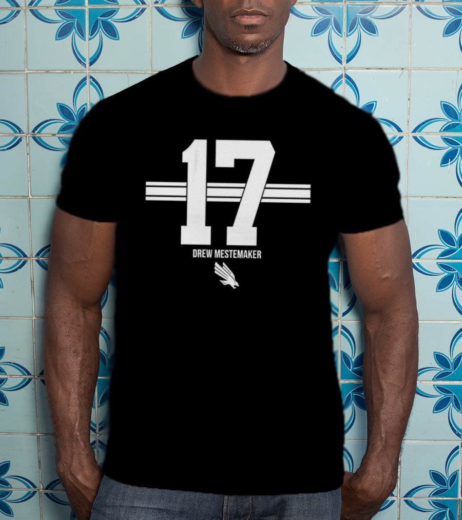 Drew Mestemaker North Texas Mean Green Football Number 17 T-Shirt