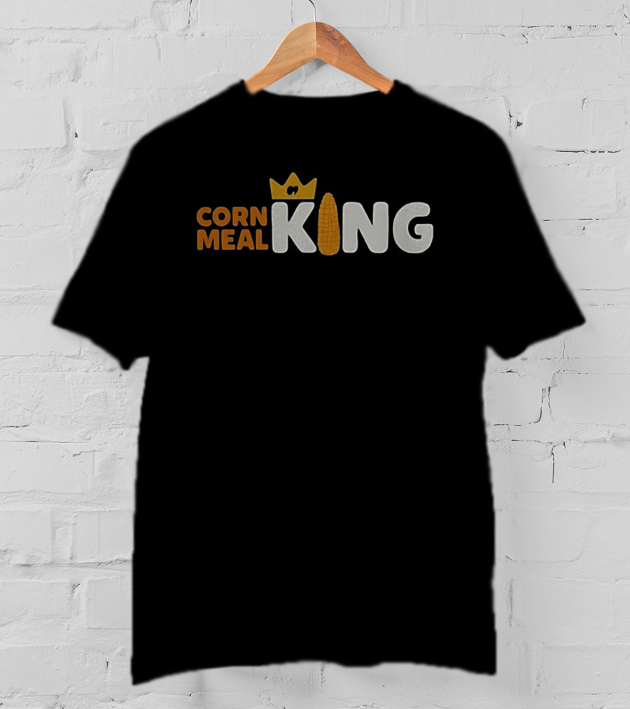Corn Meal King Corn Icon Crown Logo G9 Text Graphic T-Shirt