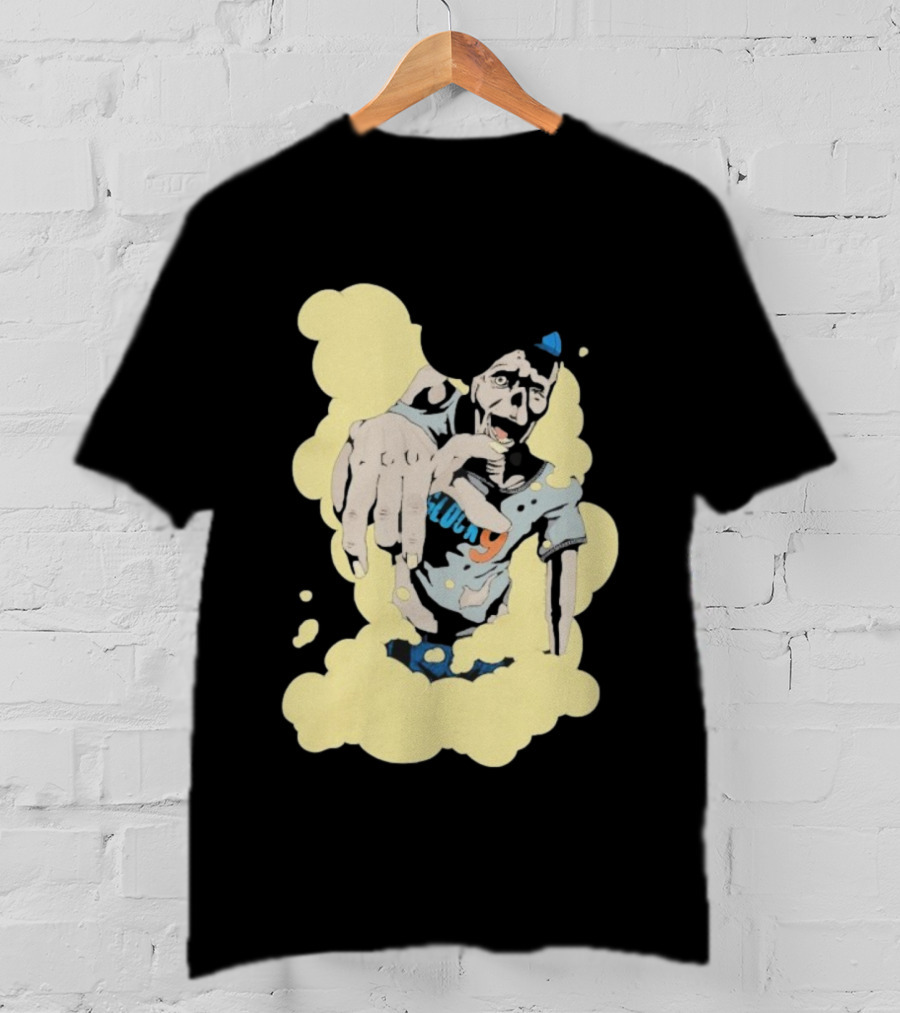 Zombie Apocalypse Glock9 Graphic Smashing Through Smoke T-Shirt