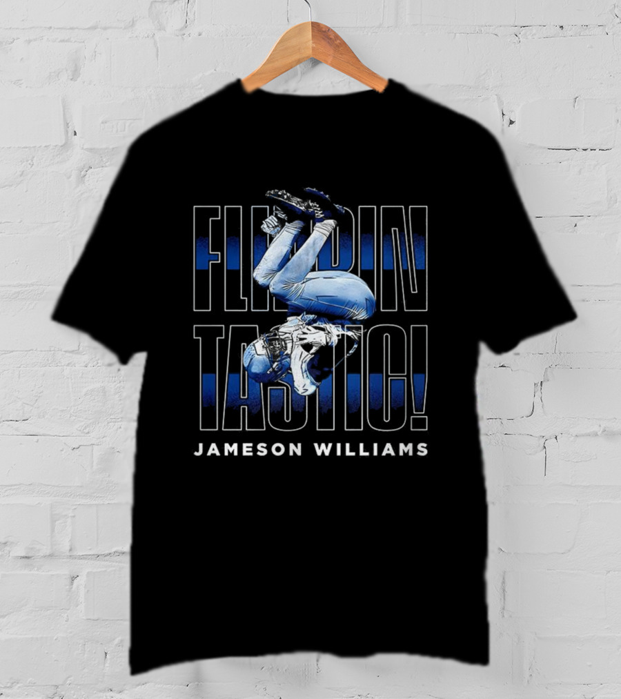 Flippintastic Jameson Williams Detroit Lions T-Shirt