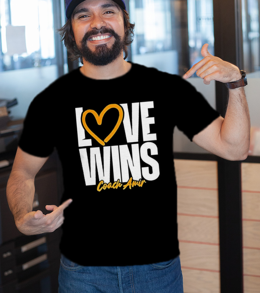 Kennesaw State Owls Love Wins Coach Amir Logo T-Shirt