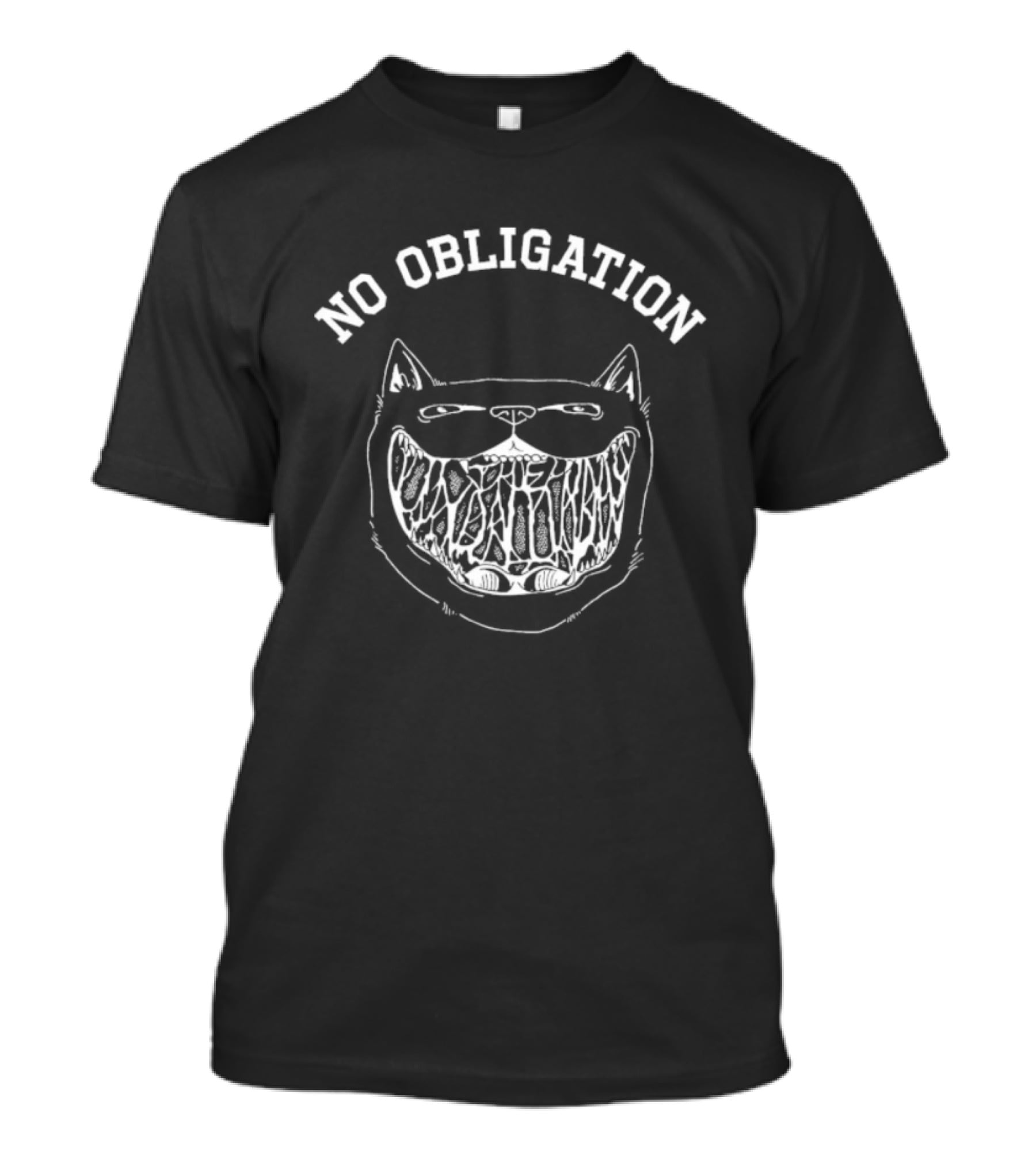 The Linda Lindas No Obligation Smiling Cat Drawing T-Shirt