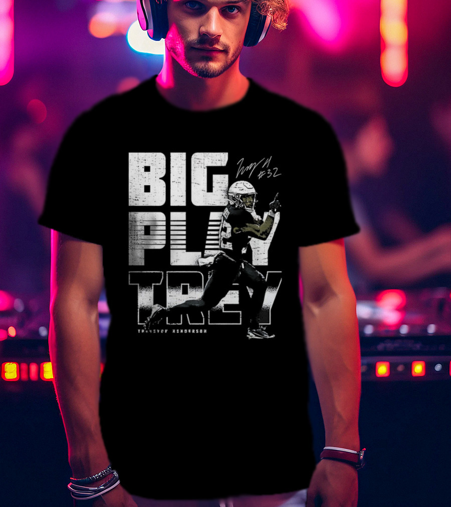 Big Play Trey TreVeyon Henderson Signature Retro Football T-Shirt