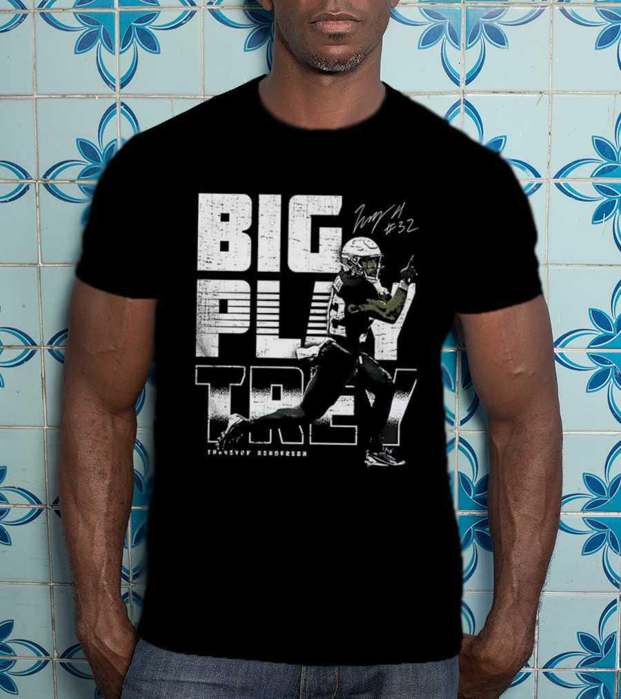 Big Play Trey TreVeyon Henderson Signature Retro Football T-Shirt