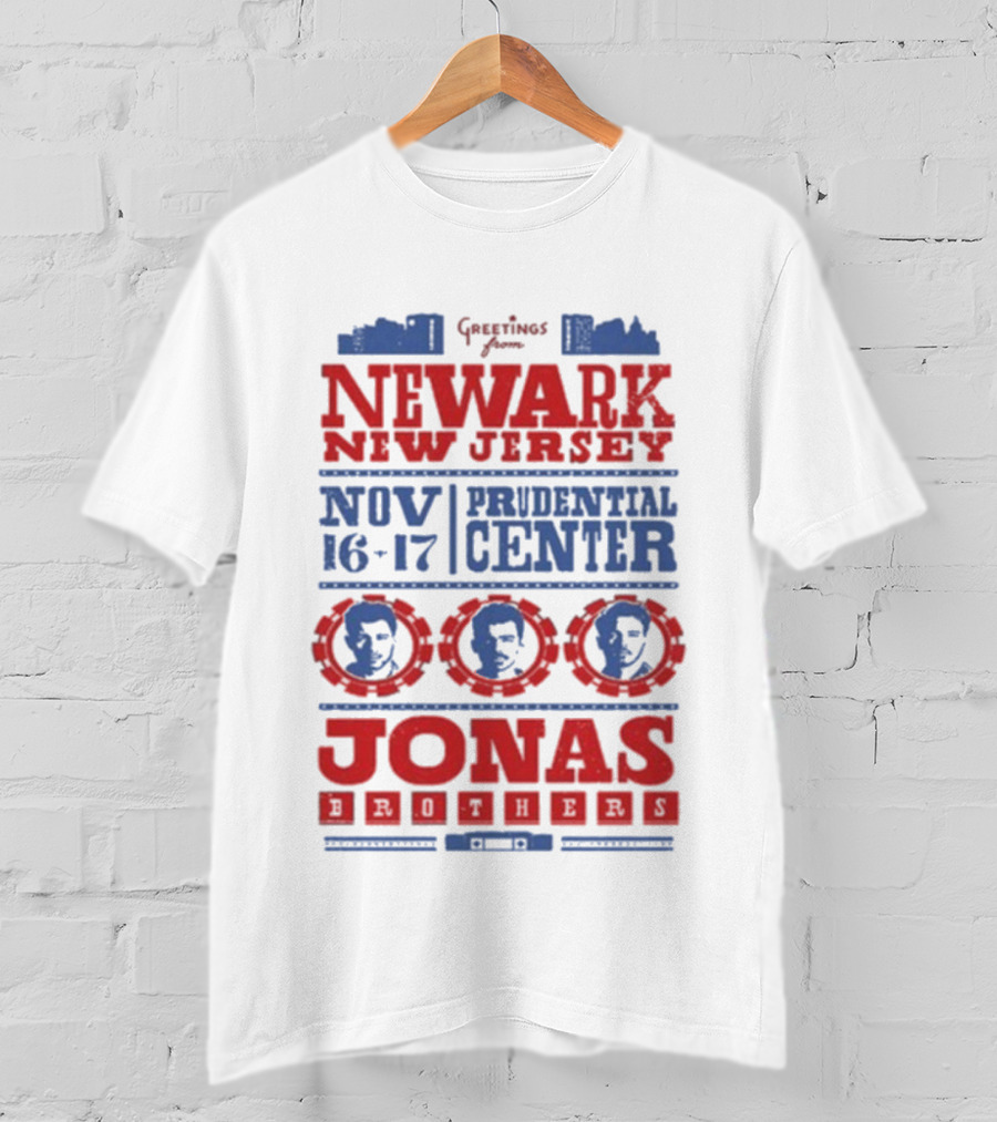 Jonas Brothers Newark Prudential Center Nov 16-17 2025 T-Shirt