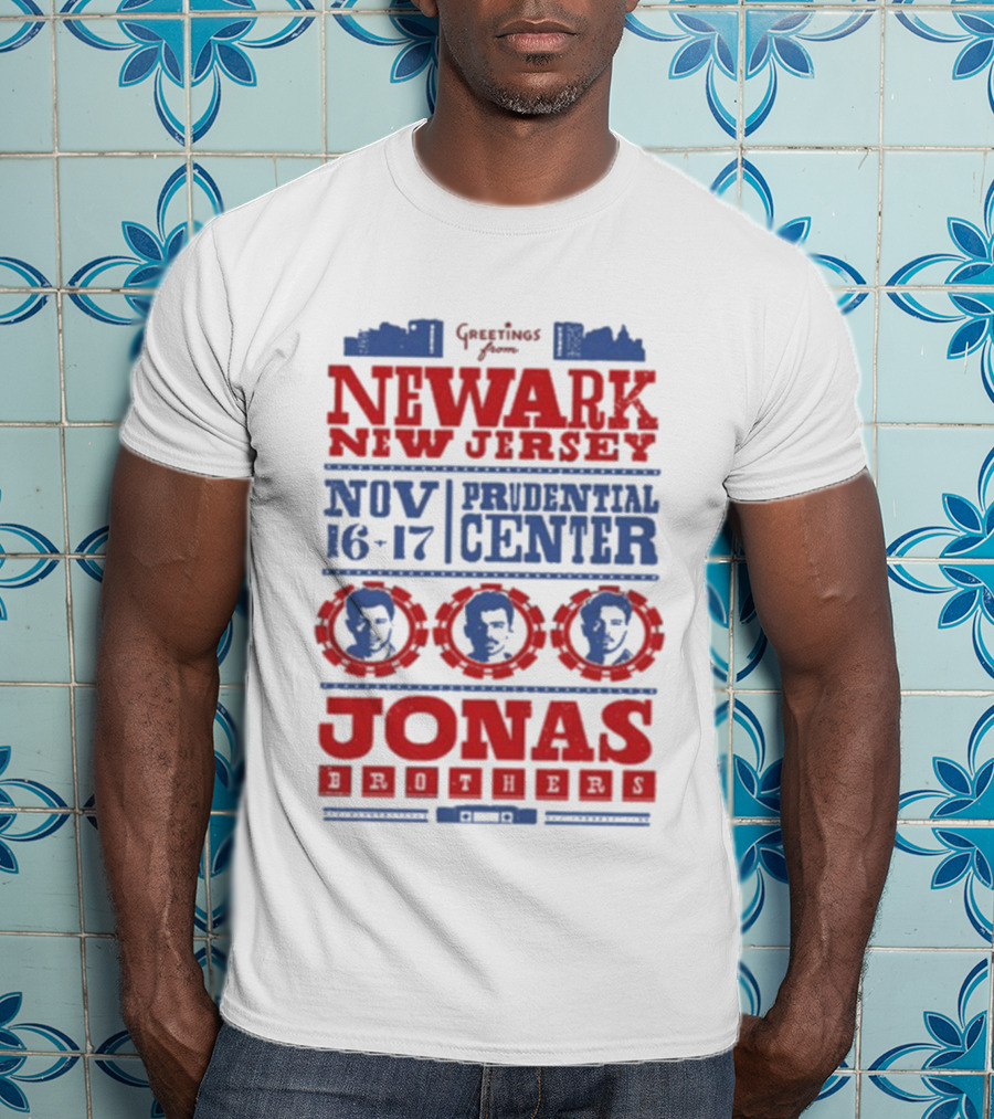 Jonas Brothers Newark Prudential Center Nov 16-17 2025 T-Shirt