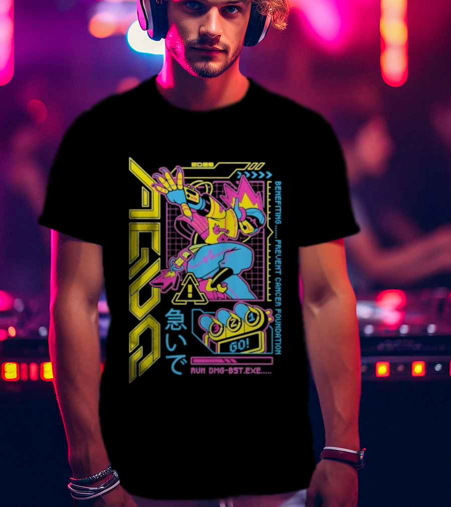 AGDQ 2026 Attendee Vibrant Robot Style Benefiting Prevent Cancer Foundation T-Shirt