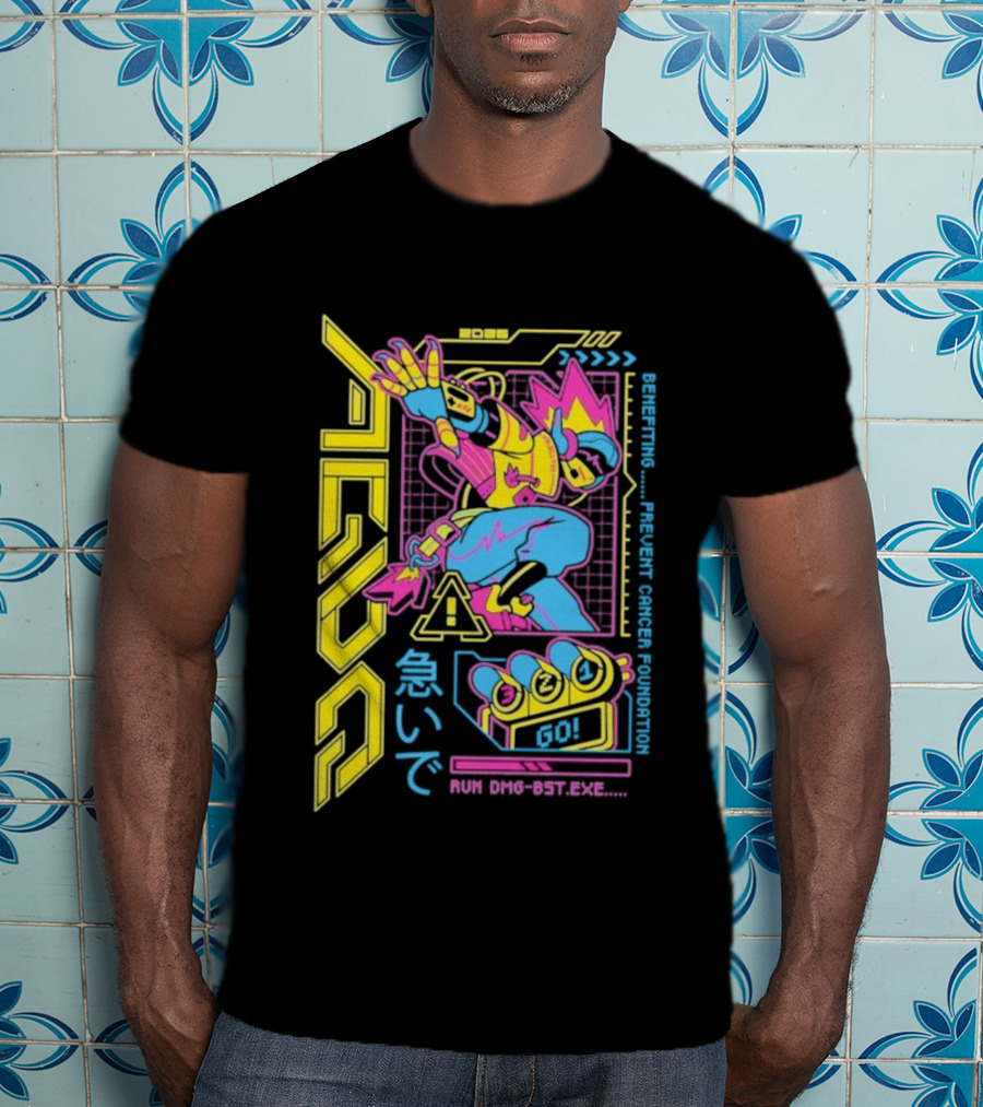 AGDQ 2026 Attendee Vibrant Robot Style Benefiting Prevent Cancer Foundation T-Shirt