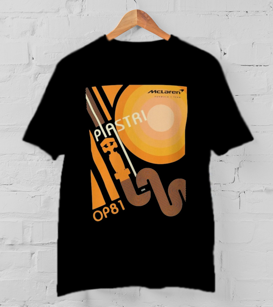 McLaren Formula 1 Team Piastri OP81 Retro Racing T-Shirt