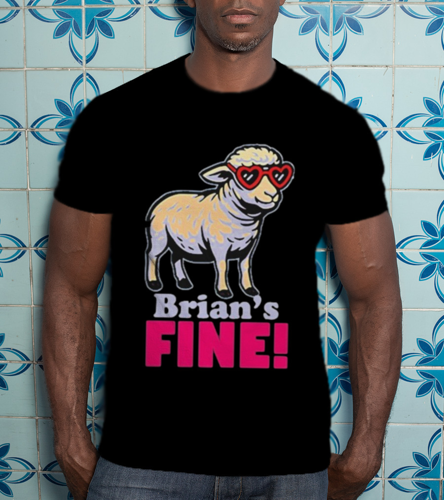 Mitchell Coombs Brian's Fine Lamb Heart Sunglasses T-Shirt