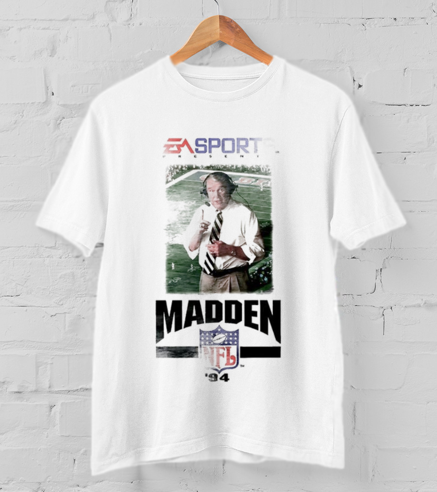 EA Sports Madden NFL 94 Retro Vintage Iconic Coach Video Game Merch T-Shirt