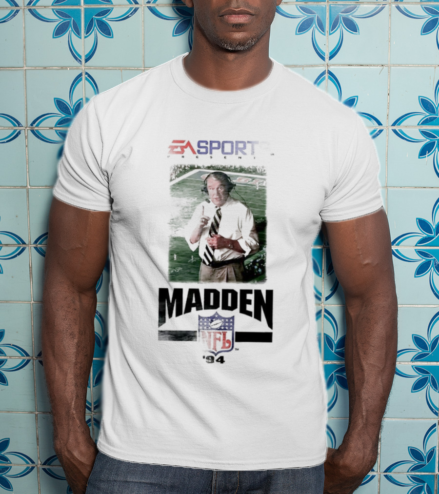 EA Sports Madden NFL 94 Retro Vintage Iconic Coach Video Game Merch T-Shirt